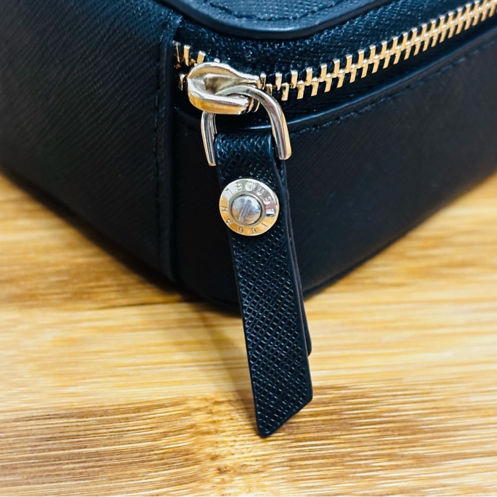 Henri Bendel Black and White Striped Travel Jewelry Case - Picture 7 of 9